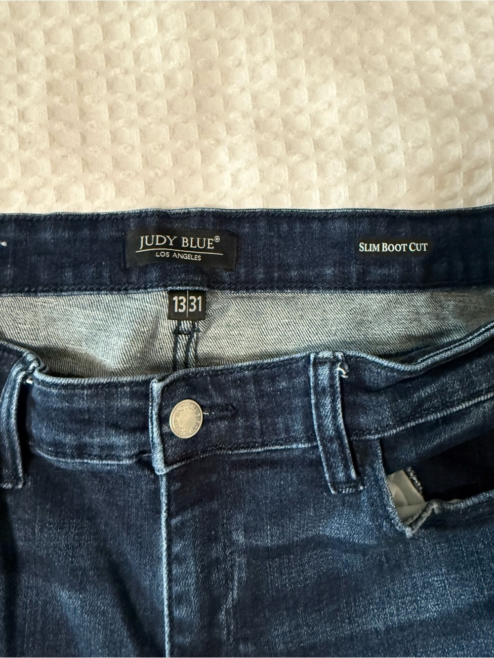 Judy Blue Indigo Slim Bootcut Jeans - Picture 5 of 8
